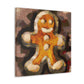 Gingerbread Man Deco - Canvas