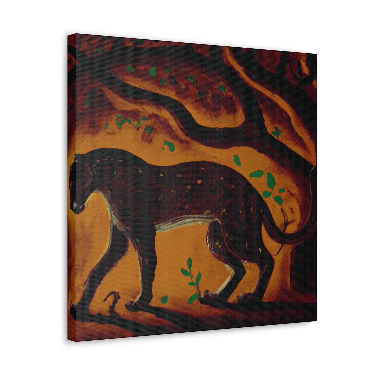 "Leopard in the Moonlight" - Canvas