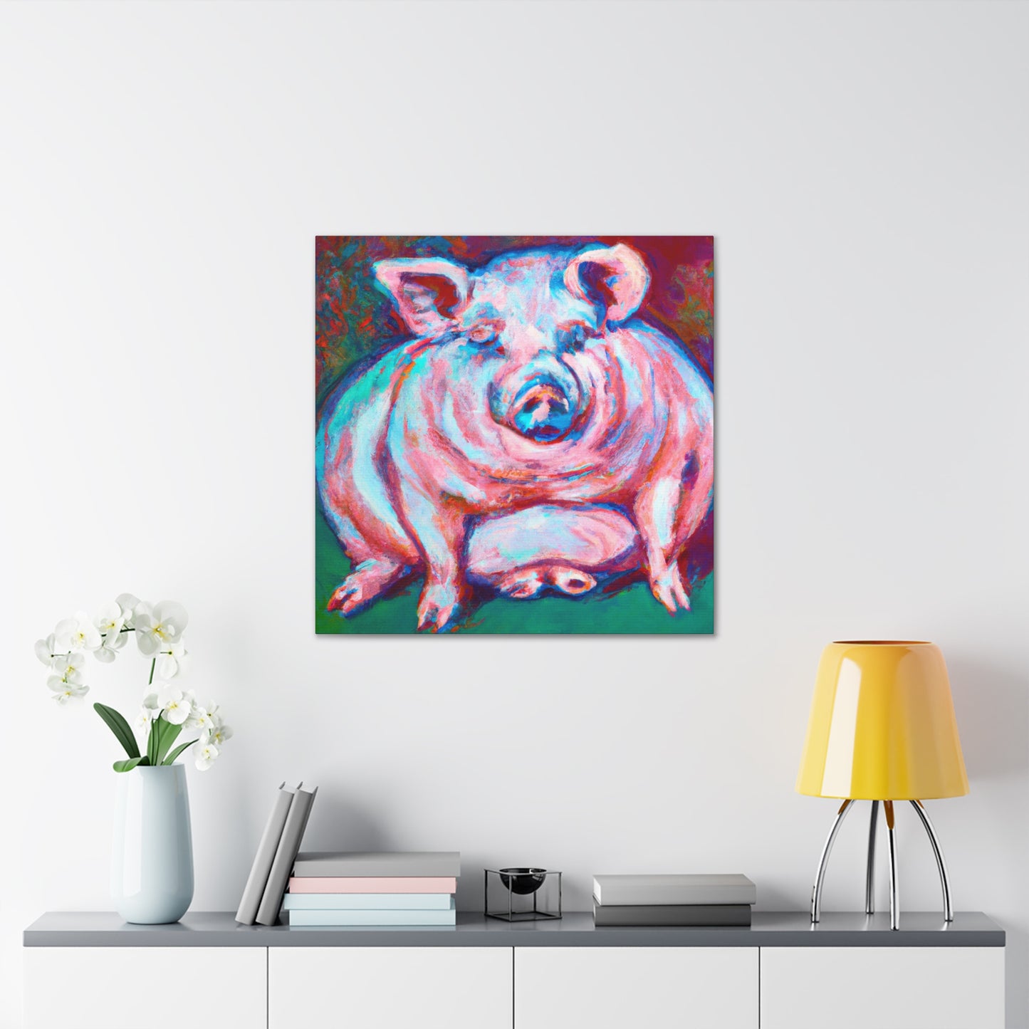 "Portrait of the Piggy" - Canvas