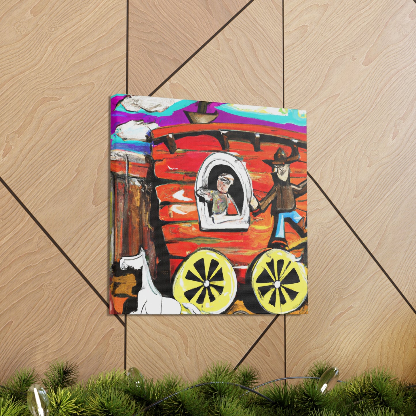 Chuck Wagon Classic Scene - Canvas