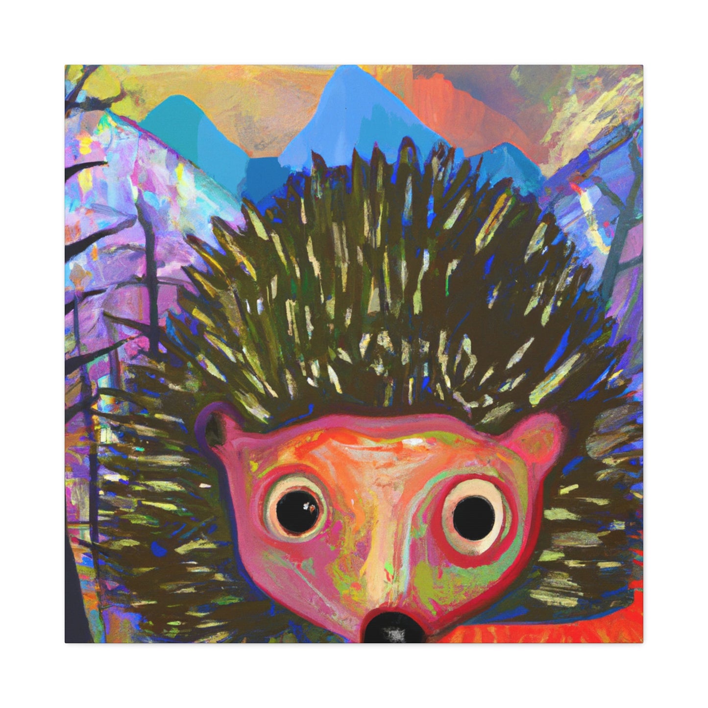 "Hedgehog in Abstraction" - Canvas