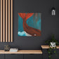 "Whales in Art Deco" - Canvas