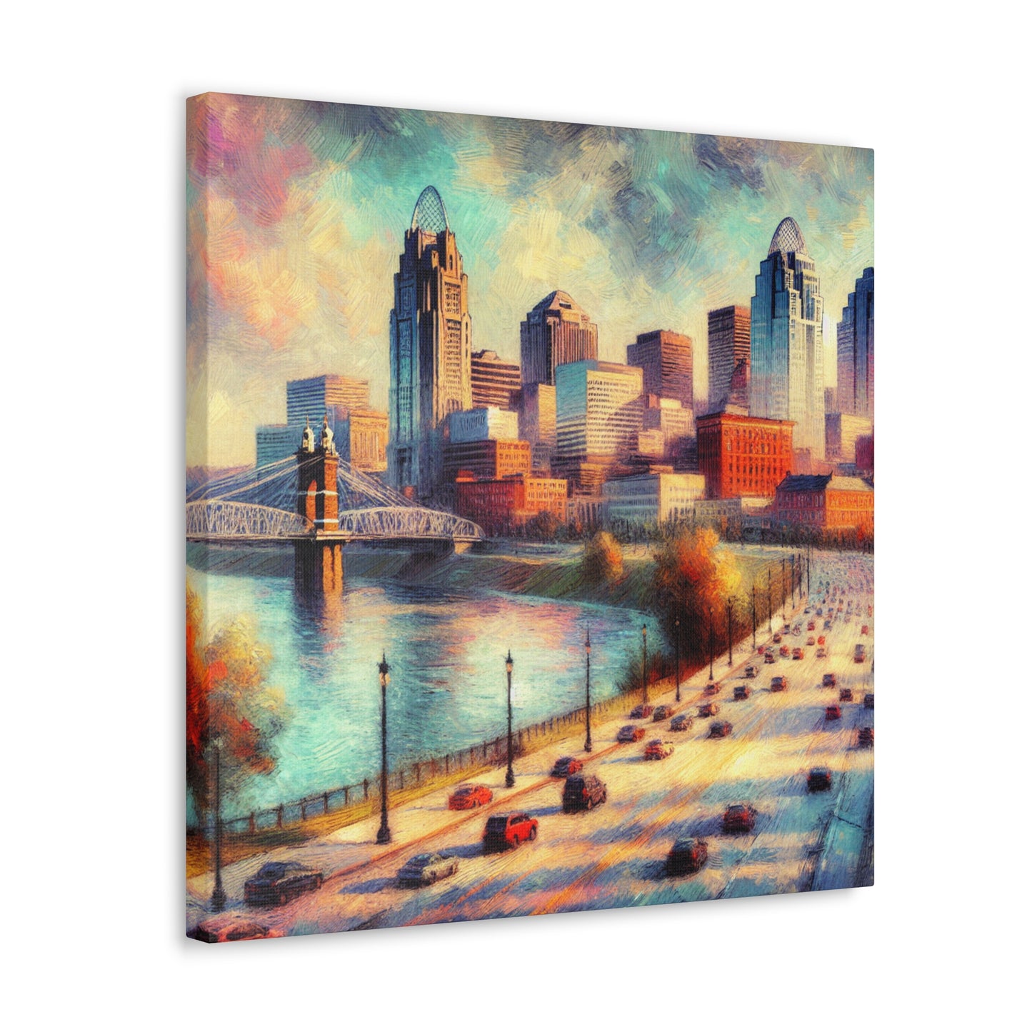 "Charming Cincinnati Delight" - Canvas