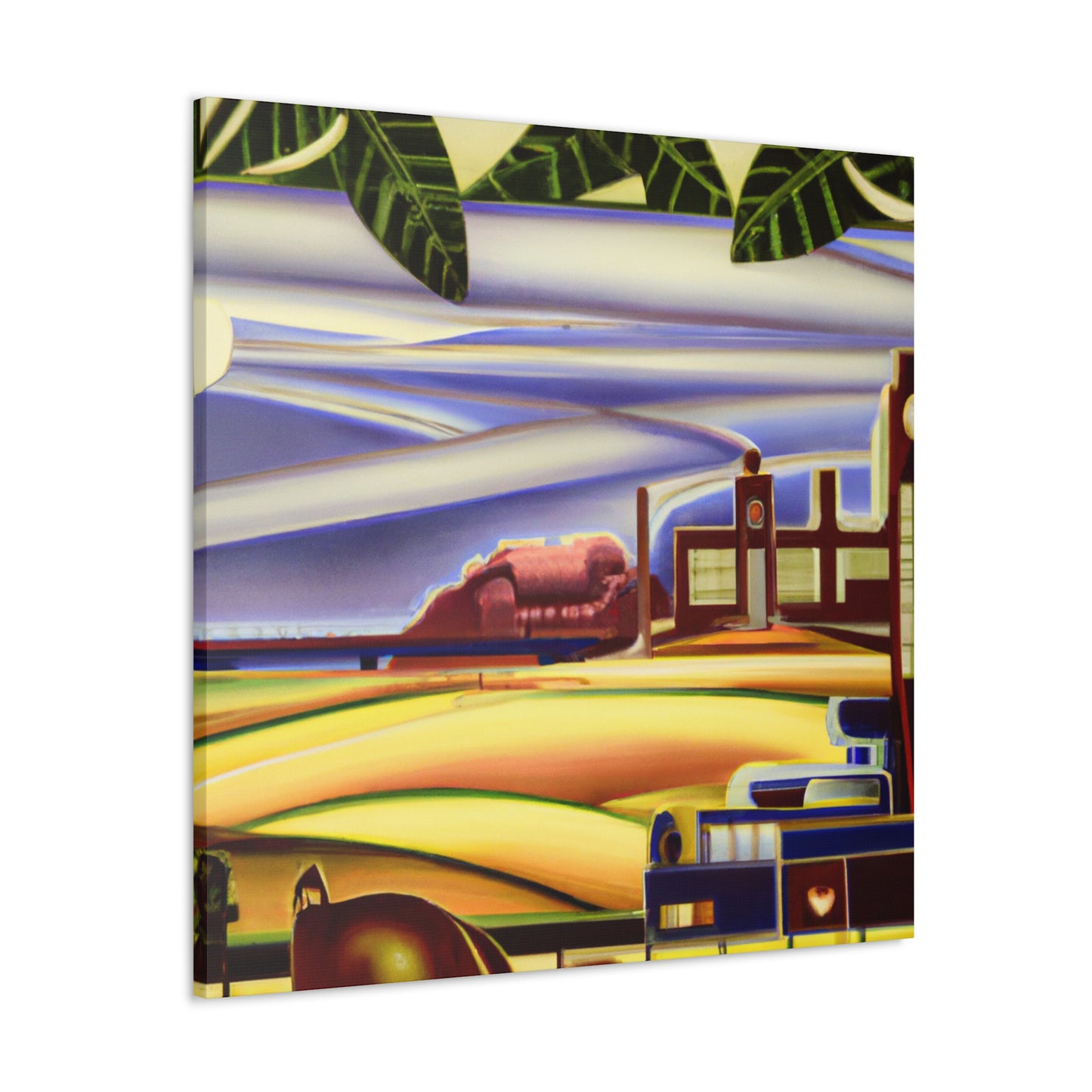 "Countryside in Art Deco" - Canvas