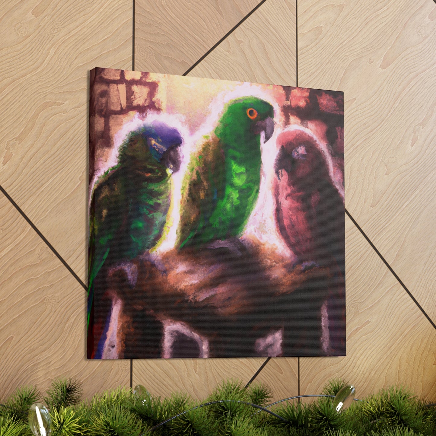 Parrots in Nebulae - Canvas