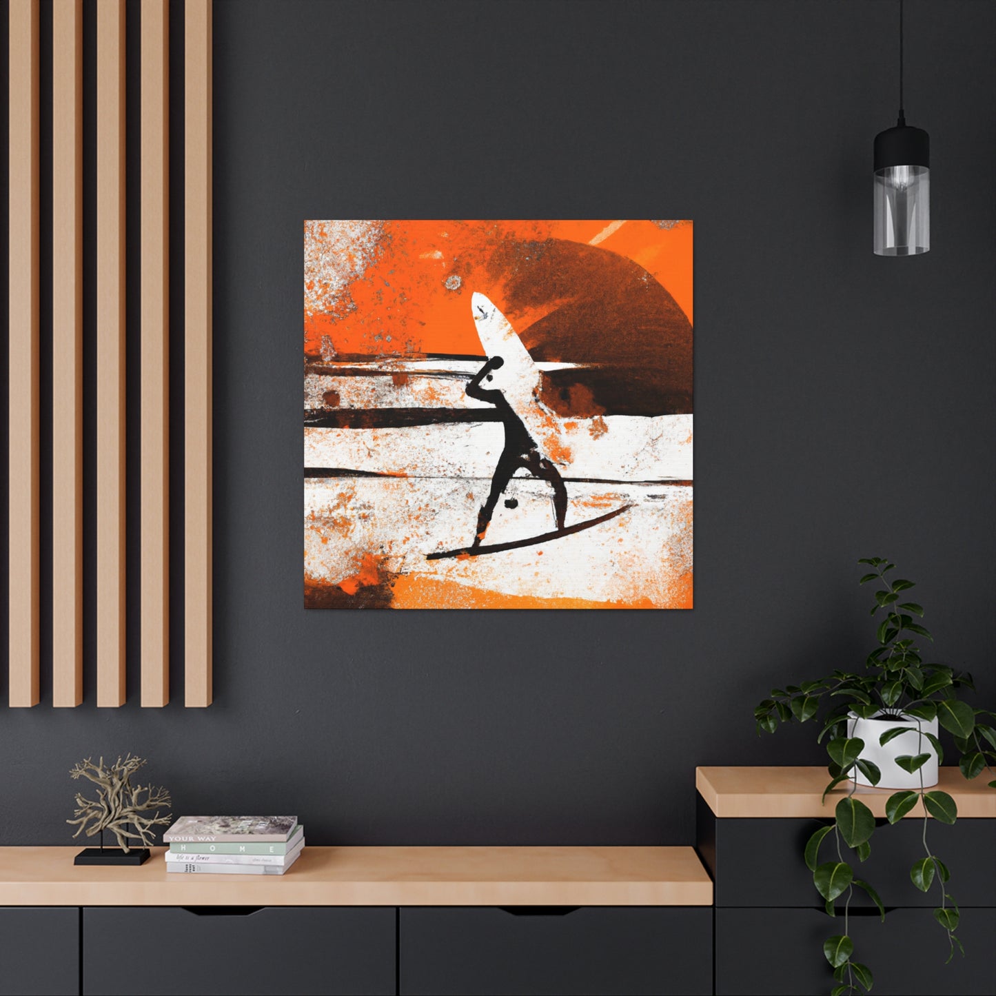 Surfing the Wave Crest - Canvas