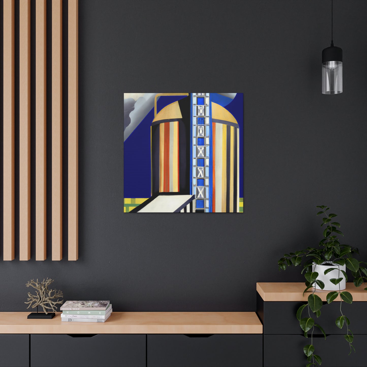 "Gilded Art Deco Silo" - Canvas