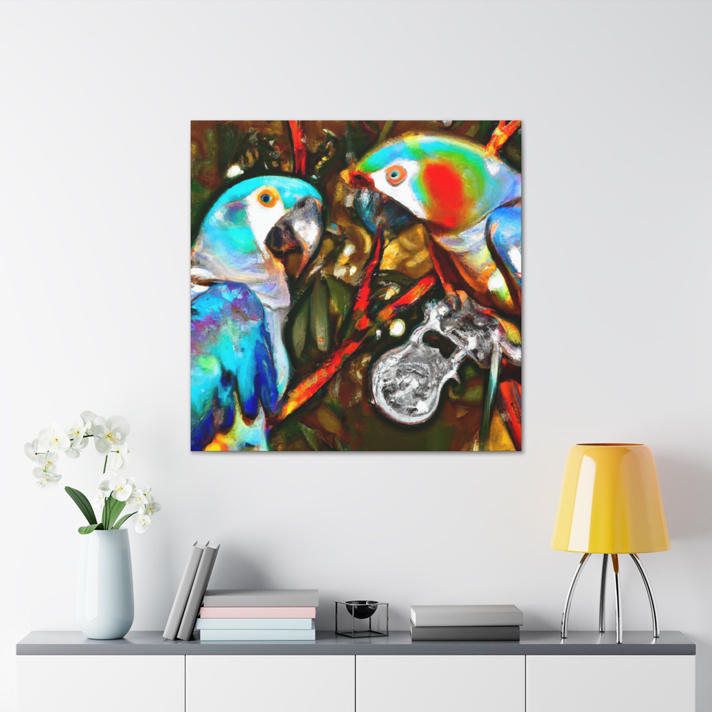 Macaws in Dreamland - Canvas