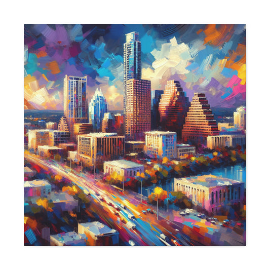 "Vibrant Urban Dreams" - Canvas