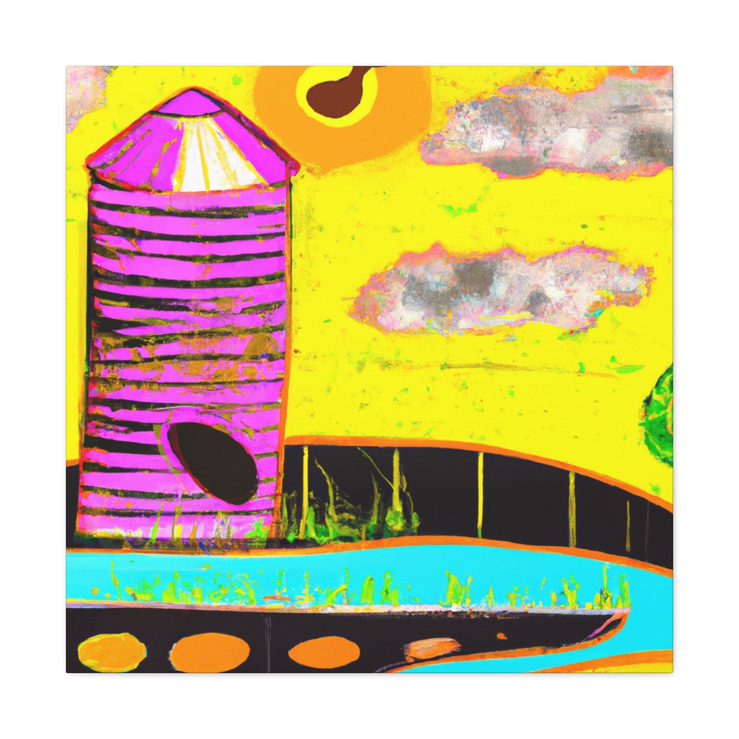 Silo of Colorful Dreams - Canvas