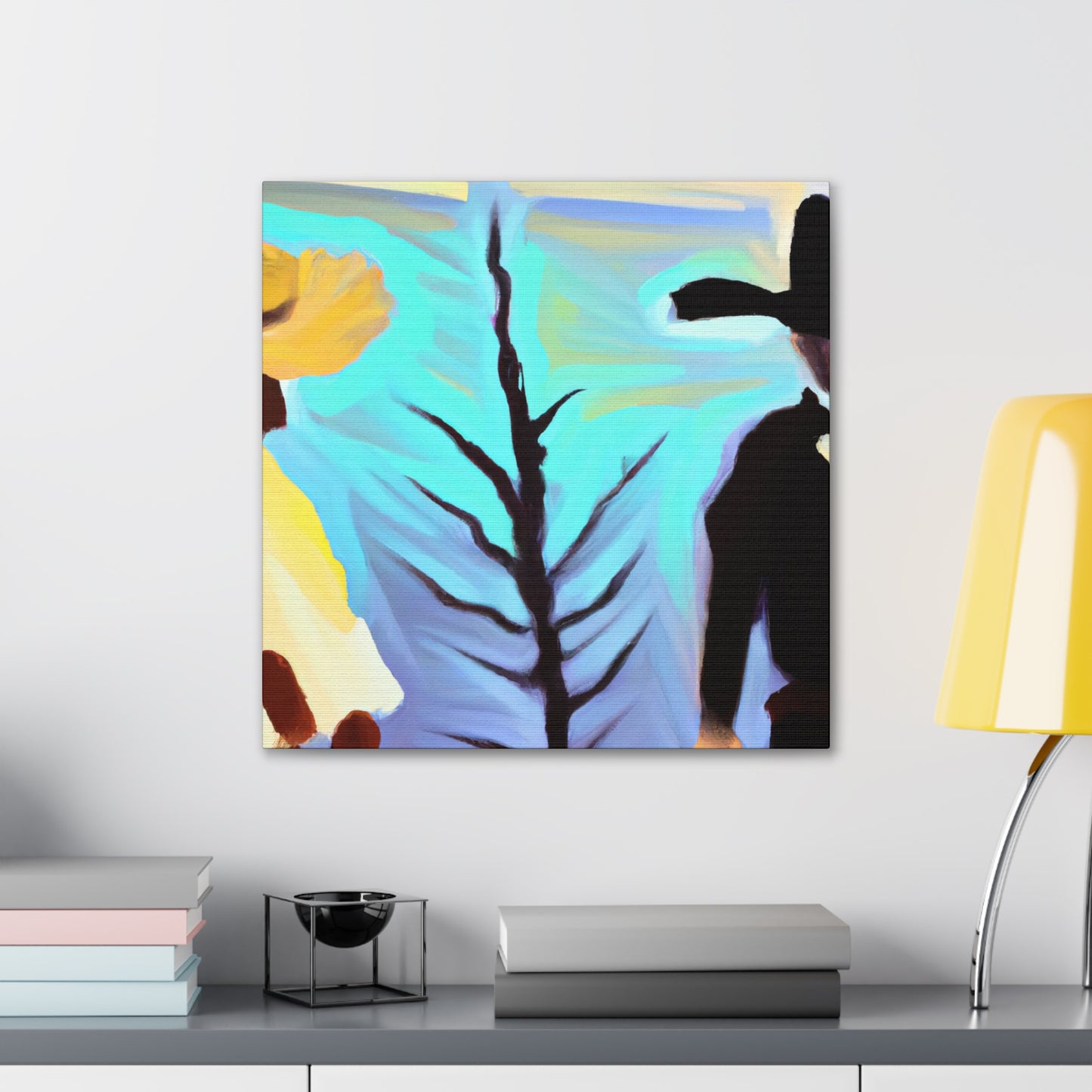 "Ponderous Ponderosa Scene" - Canvas