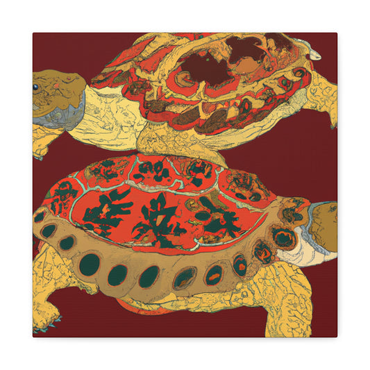 Russian Tortoise Joyful - Canvas