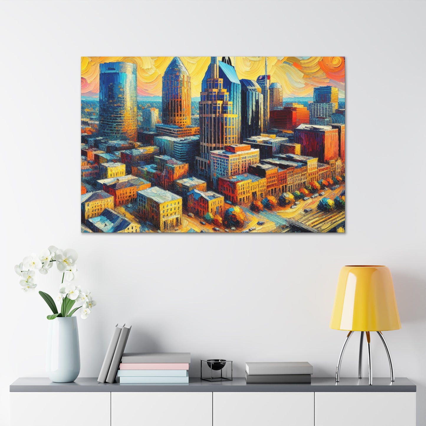 "Vibrant Melodies of Nashville" - Canvas