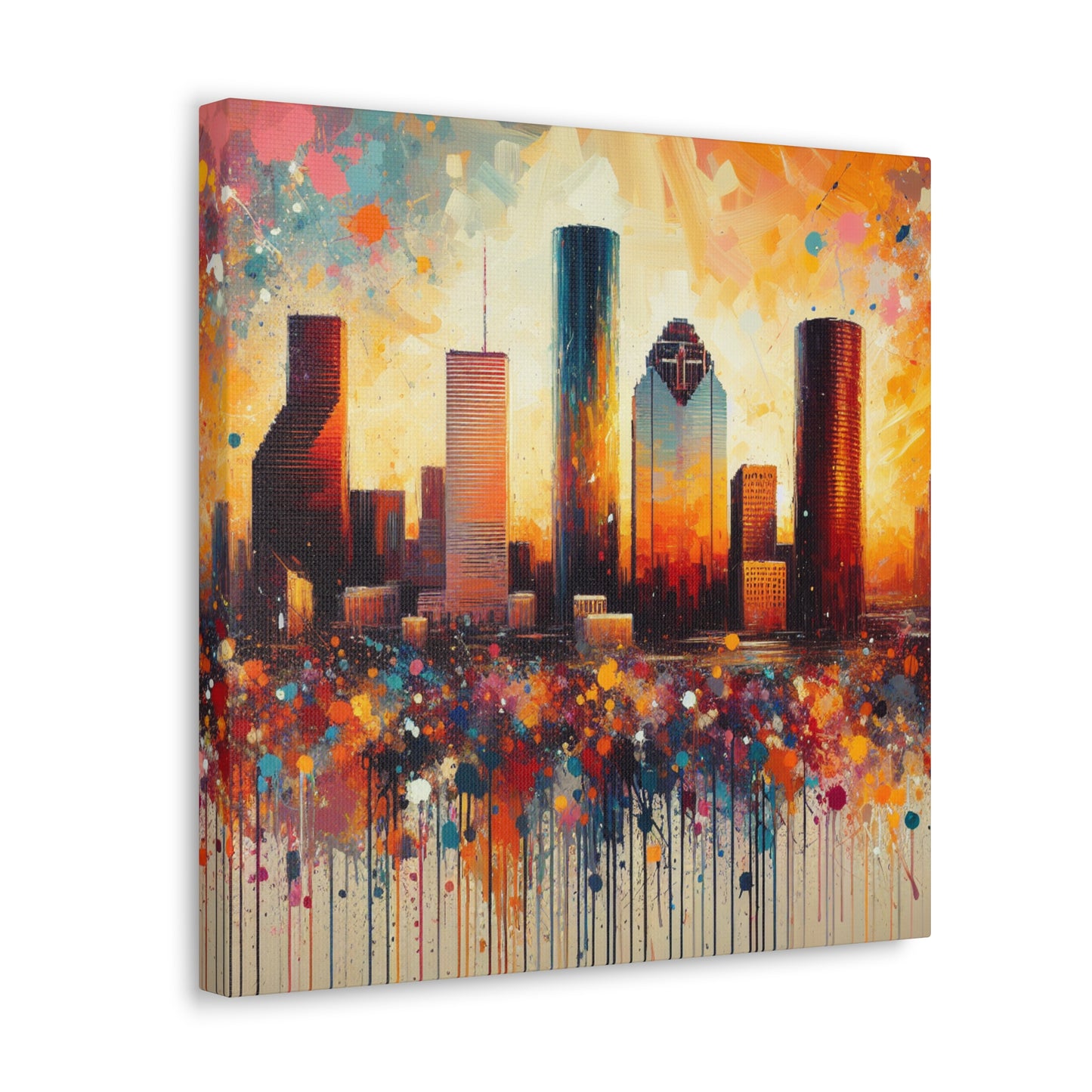 Vibrant Houston Vortex - Canvas