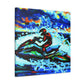 Jet Skiing Expressionism - Canvas