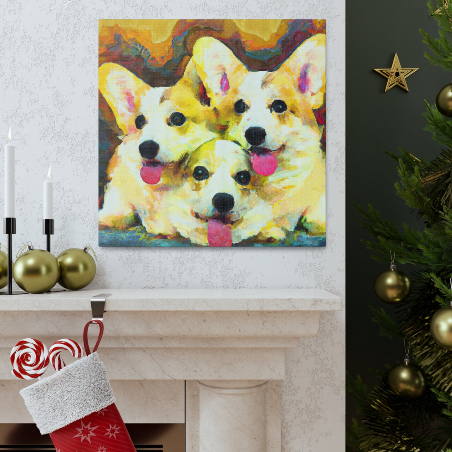 Corgi in a Dream - Canvas