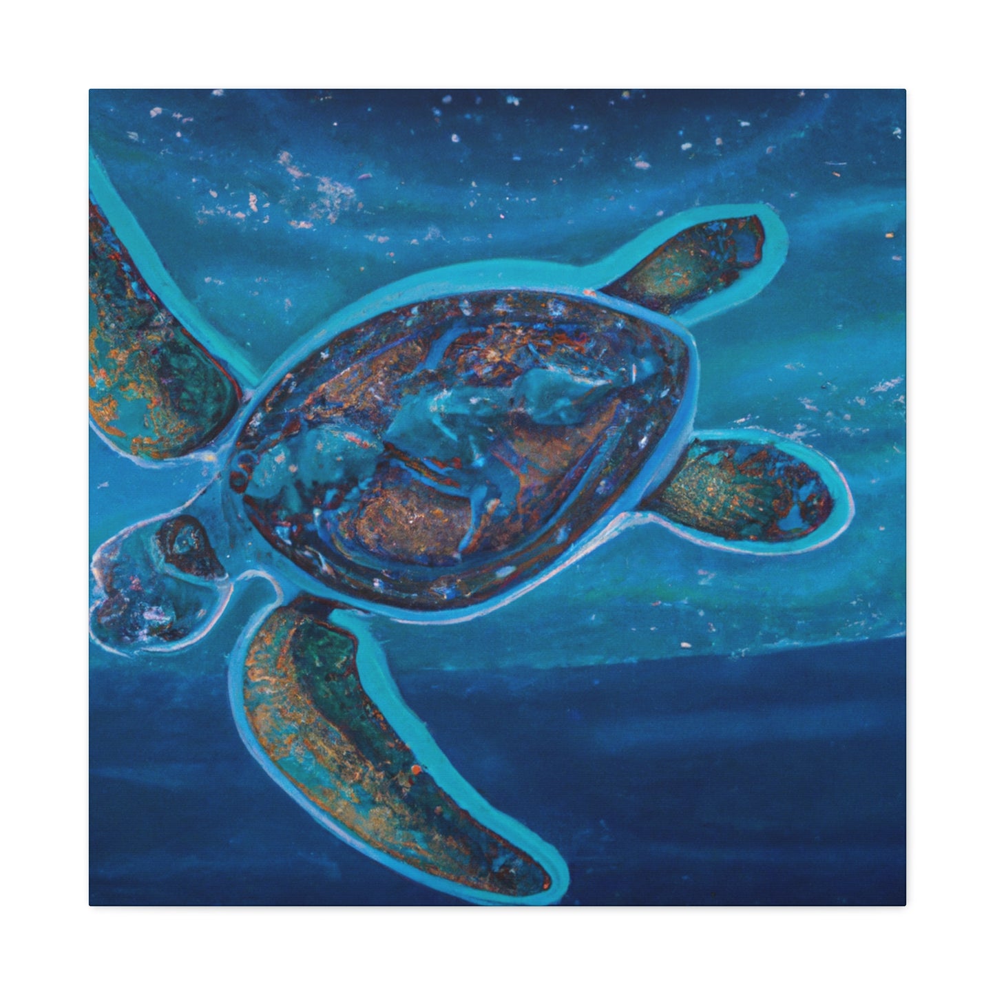 "Sea Turtle Awakening" - Canvas