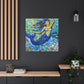 Mermaid in Moonlight - Canvas