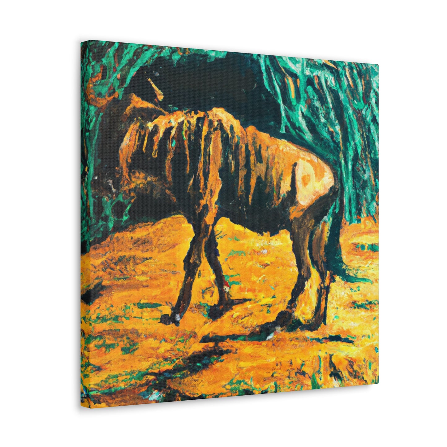 Wildebeests in Motion - Canvas