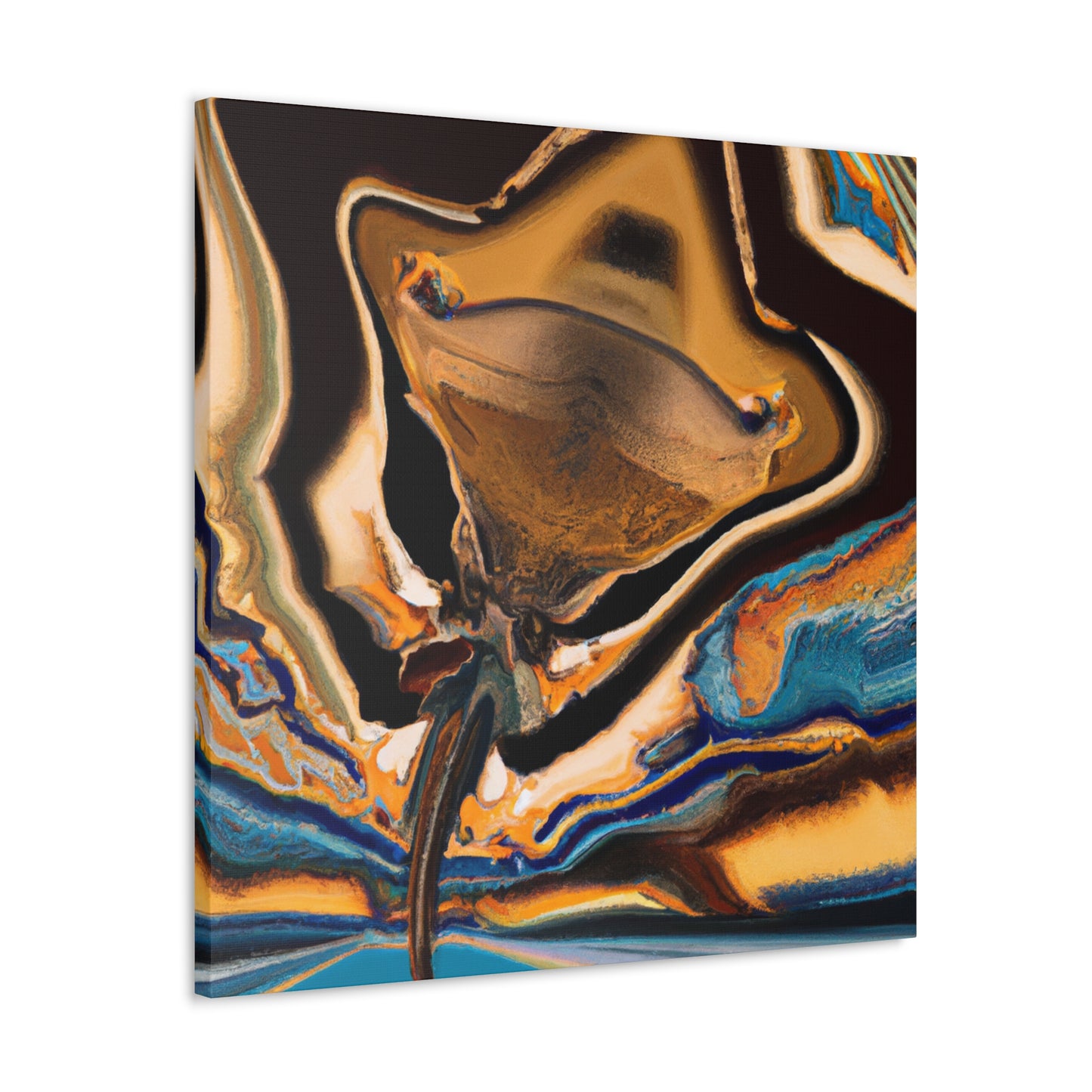 "Stingray Glide Splendor" - Canvas