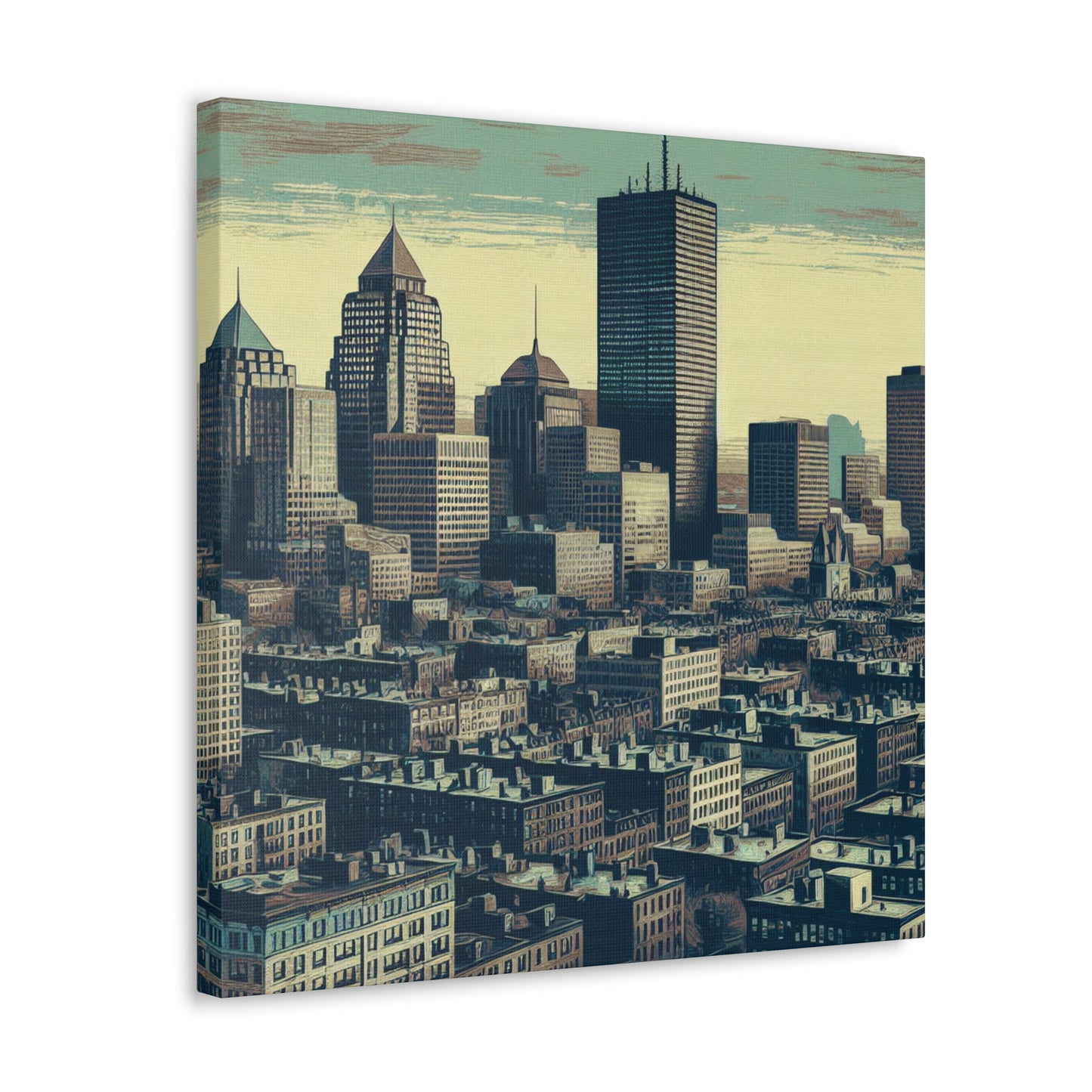 "Revolutionary Boston's Urban Canvas" - Canvas