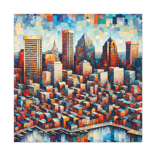 "City in Color" - Canvas