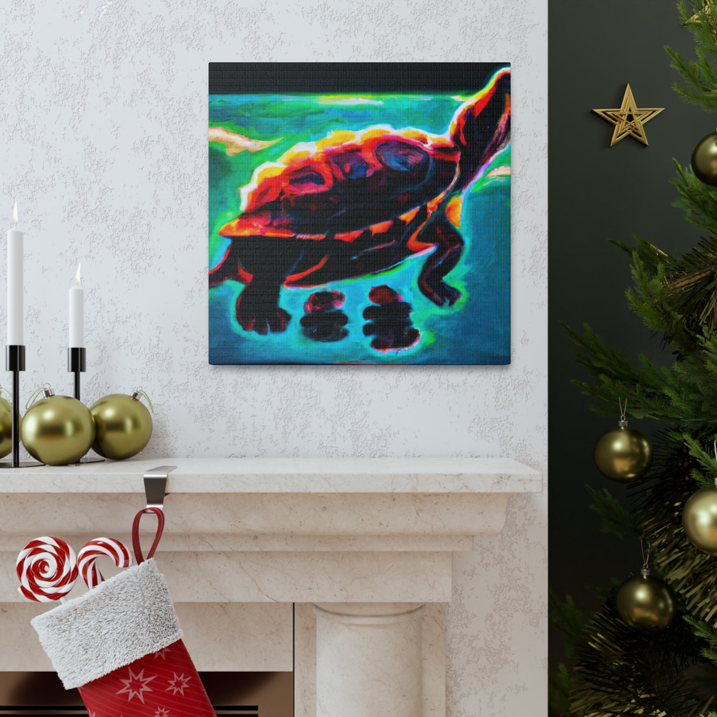 "Turtle of Art Deco" - Canvas