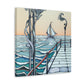 "Pier at Dusk Splendor" - Canvas