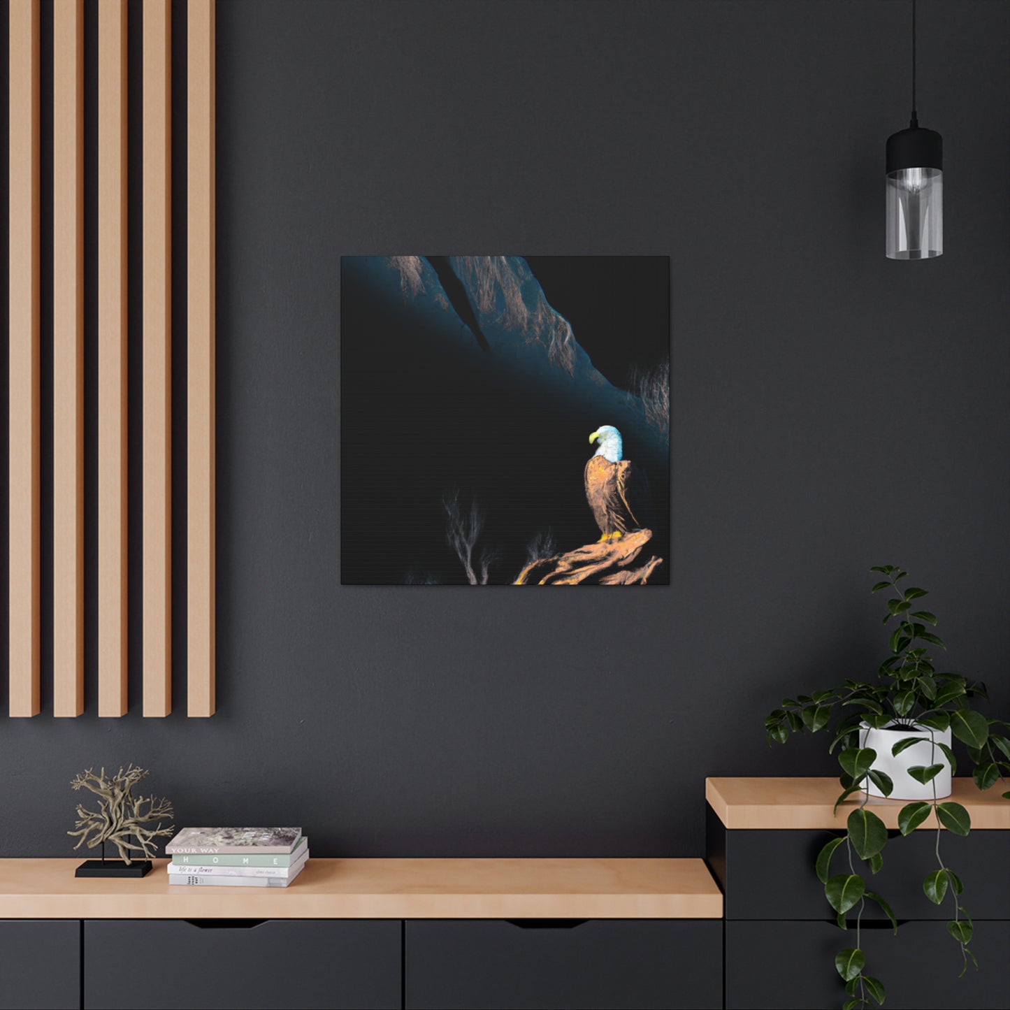 "Bald Eagle in Flight" - Canvas