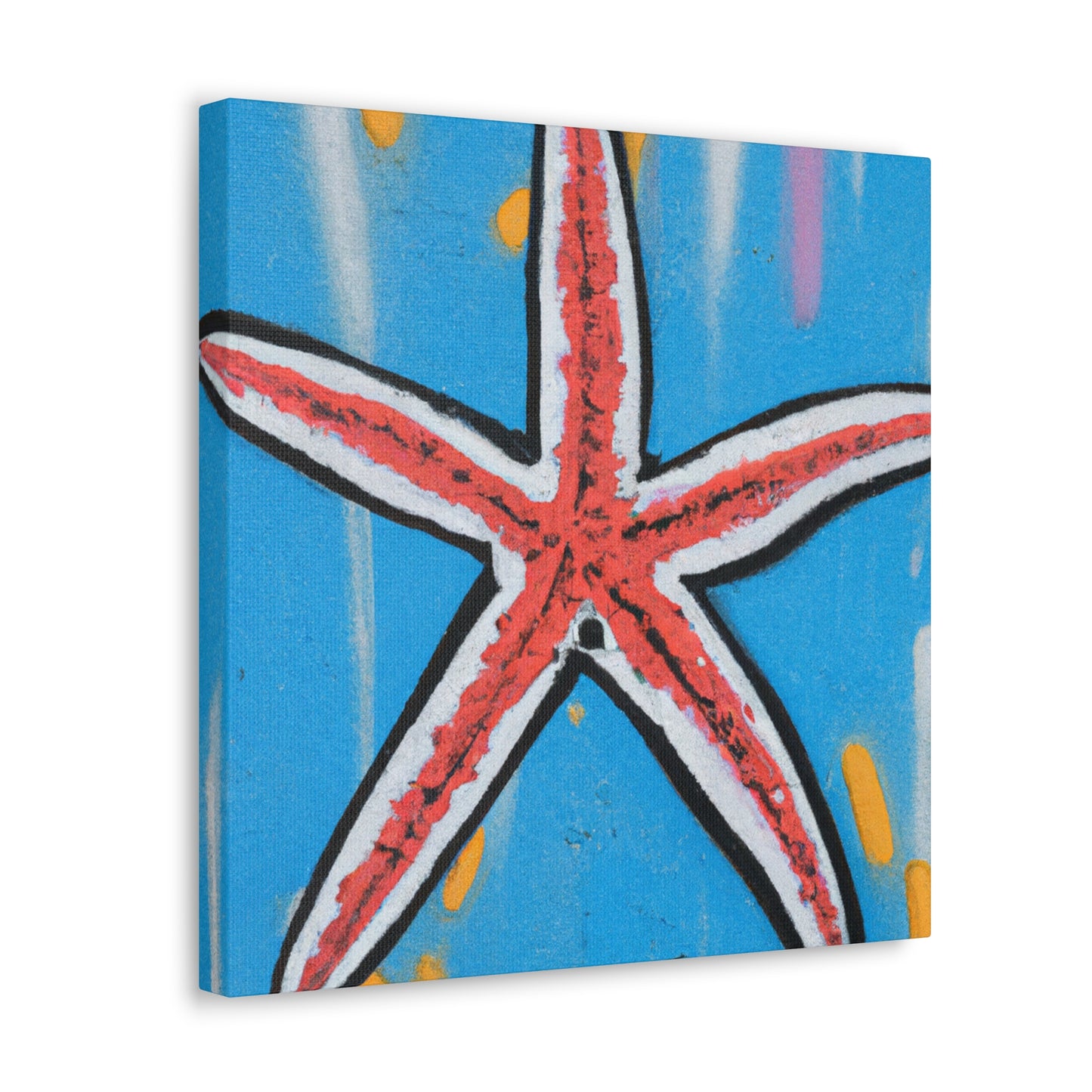 Vibrant Starfish Splendor - Canvas