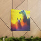 Pensive Llama Dreamscape - Canvas