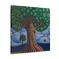 "Oak Tree in Dreamscape" - Canvas