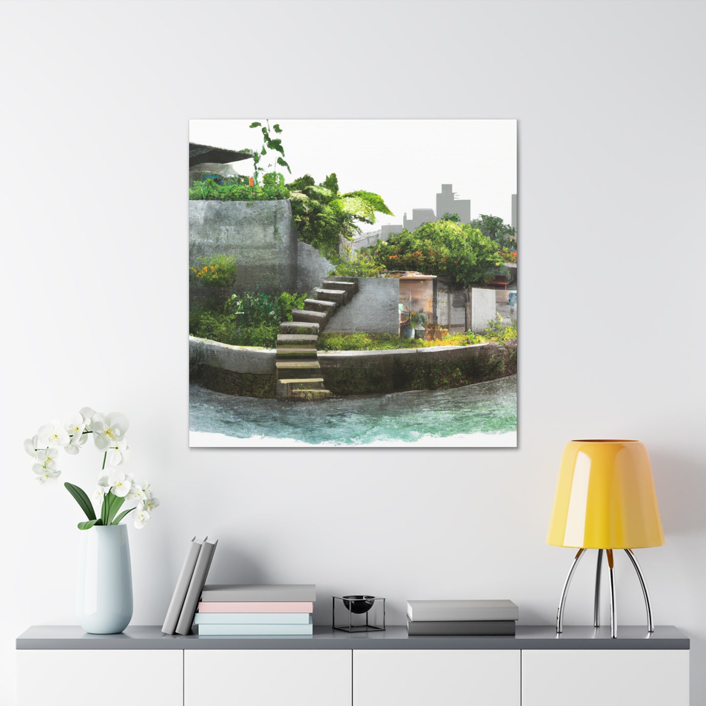 "Lifelike Dreamscape Scene" - Canvas