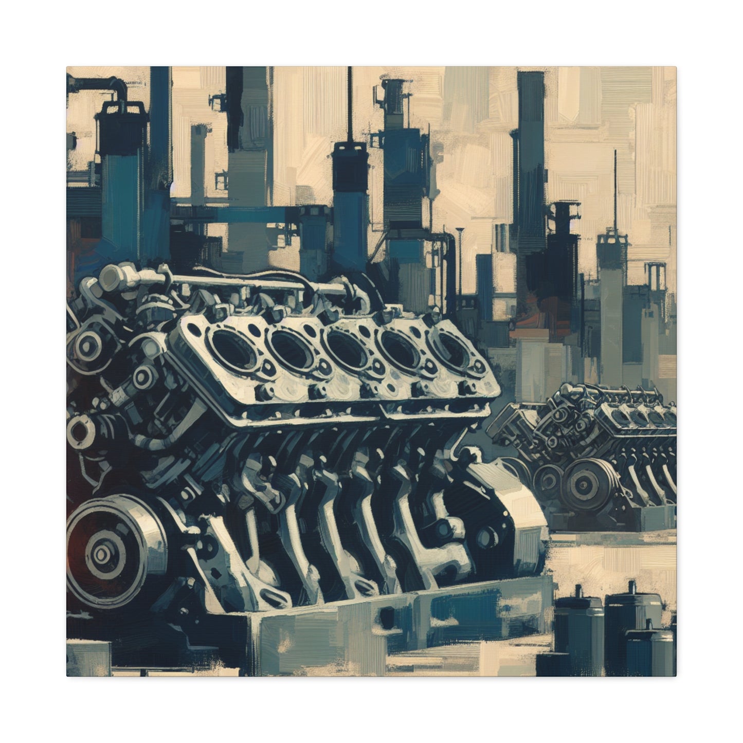 "Mechanical Symphony Unleashed" - Canvas