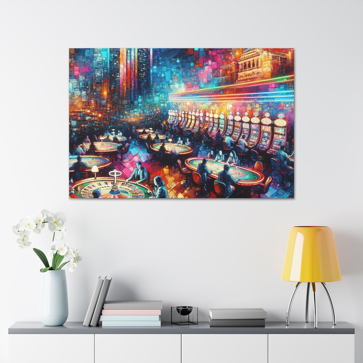 Gilded Dice Parlor - Canvas