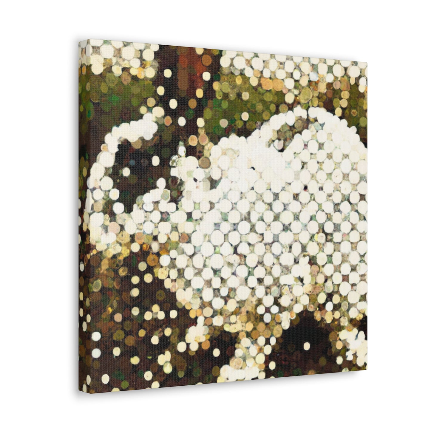 Rabbit's Pointillist Dream - Canvas