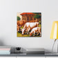 Cows in a Meadow - Canvas