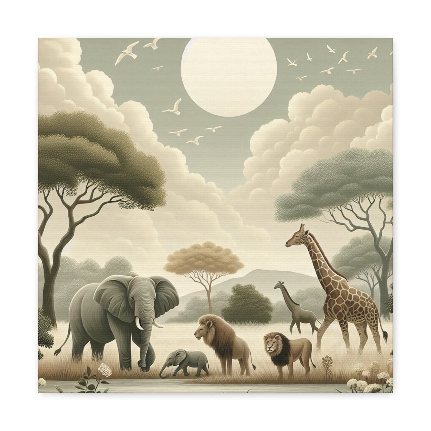 "Wild Safari Symphony" - Canvas