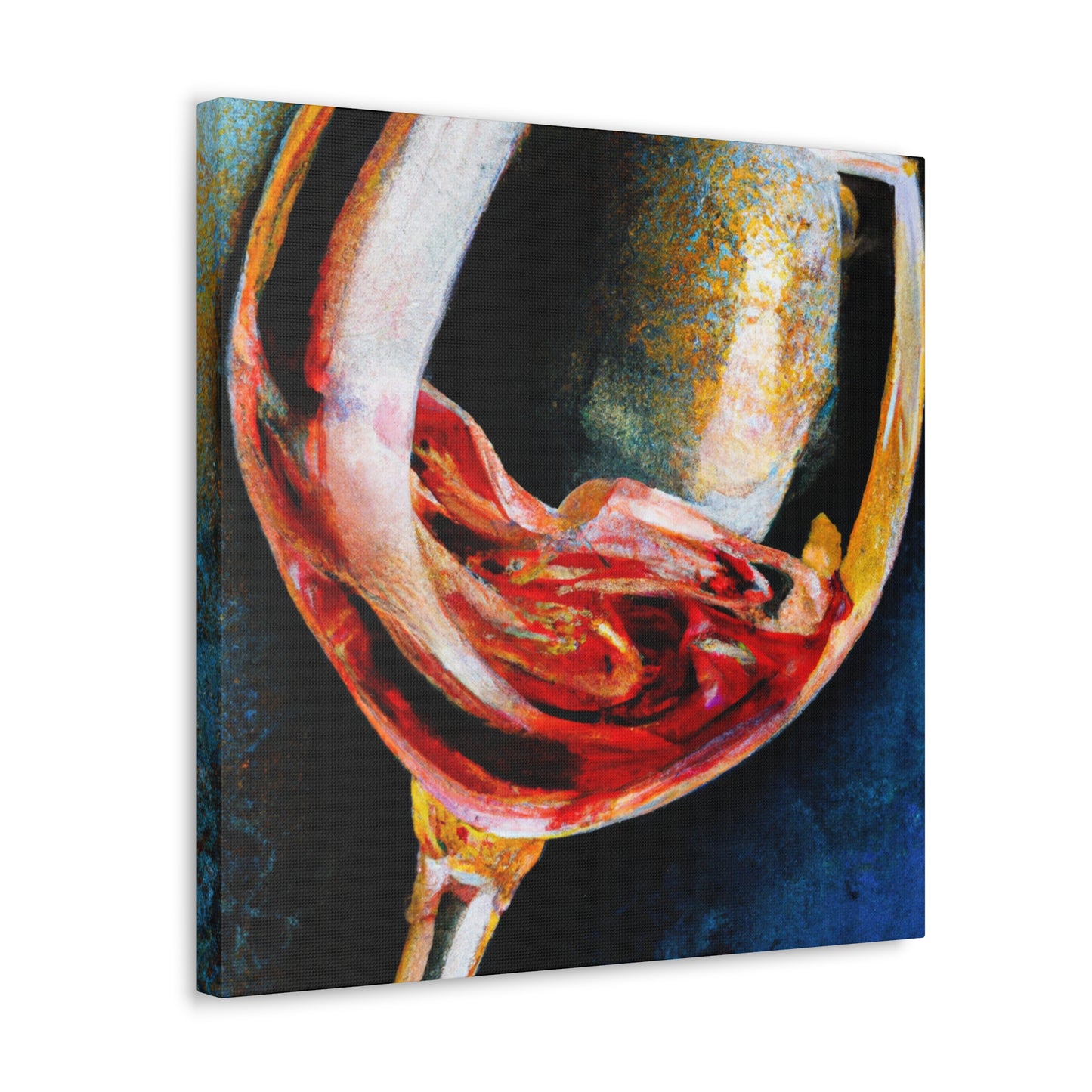 Glass of Fruity Wine - Canvas