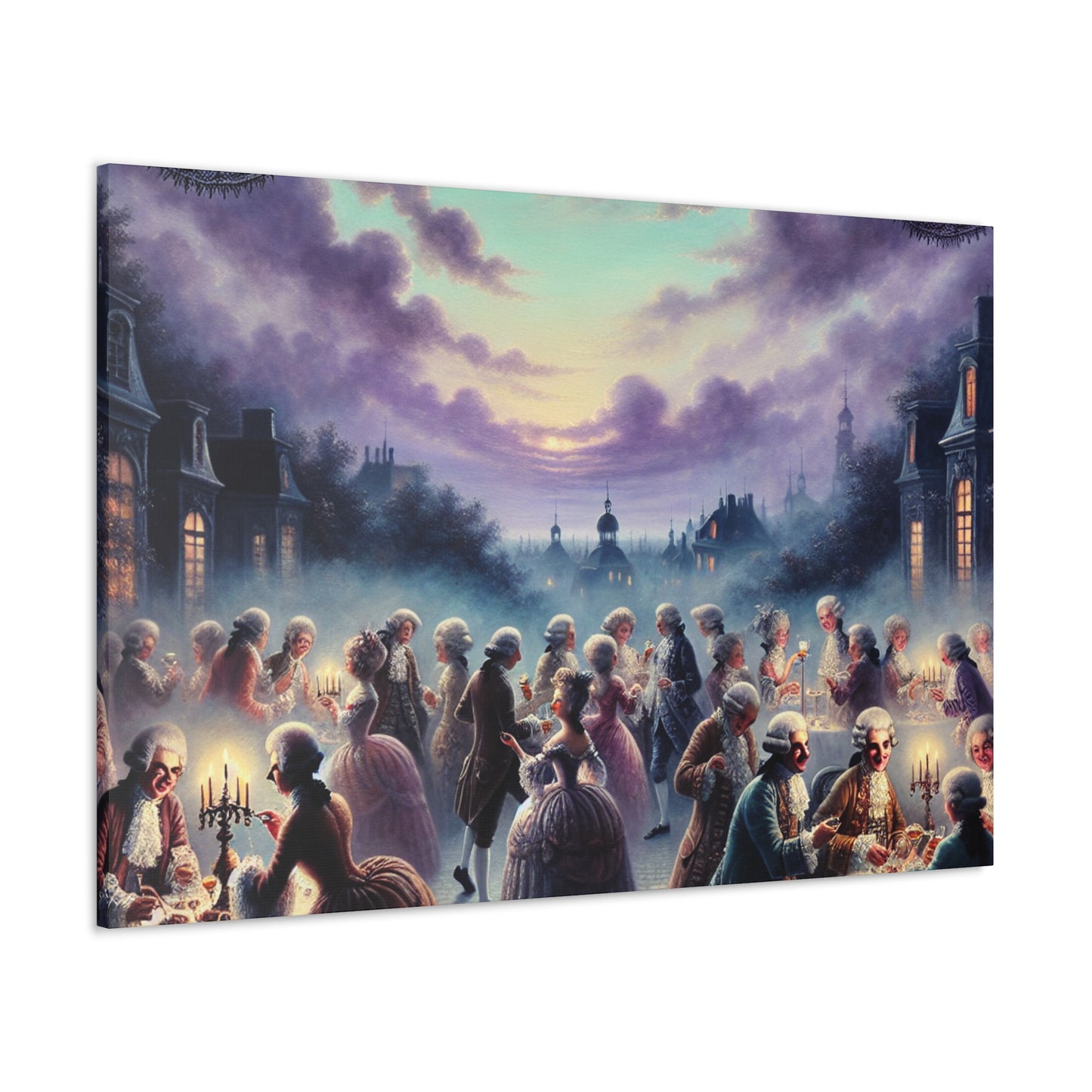 "Exuberant Rooftop Revelry" - Canvas