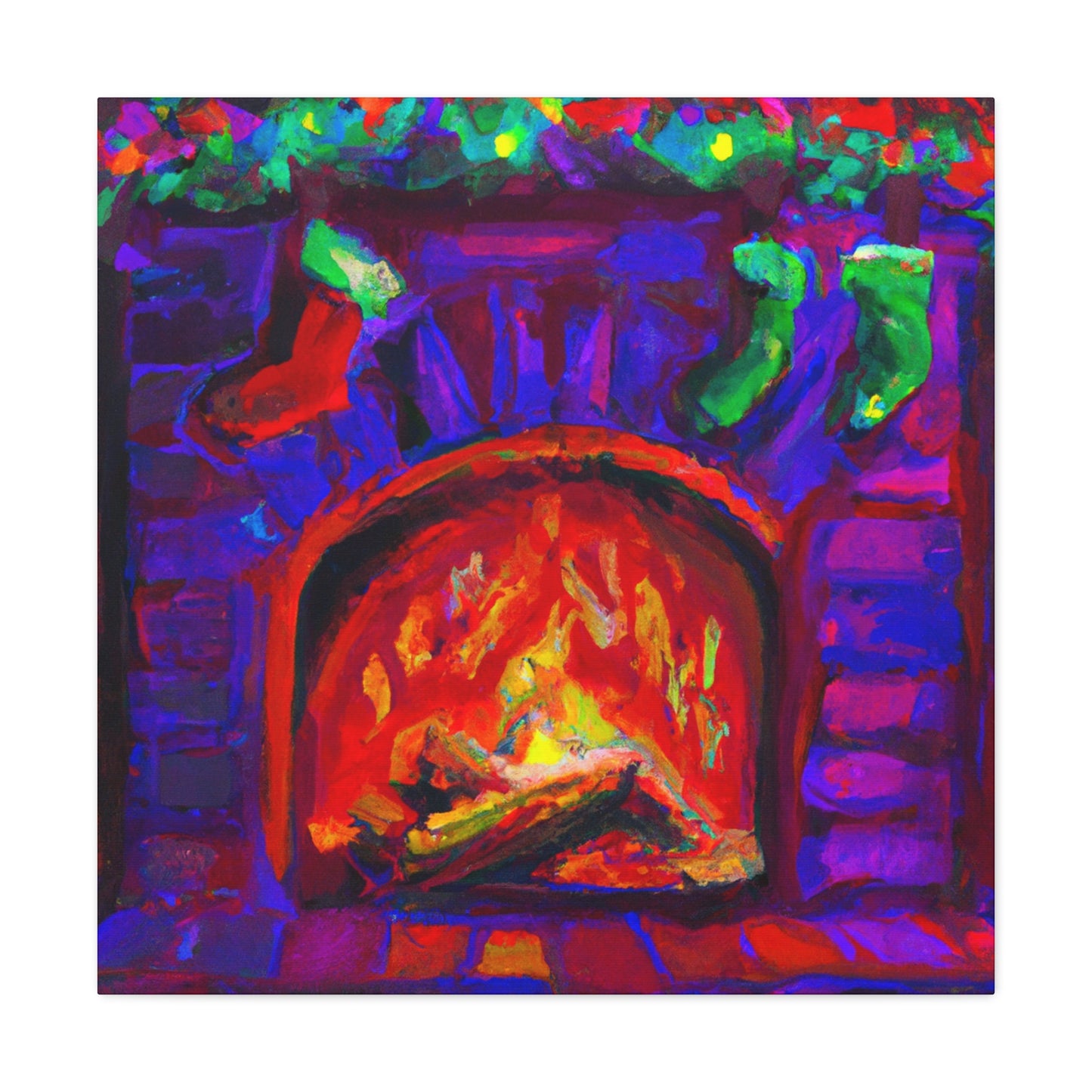 Fiery Flames Fauvism - Canvas