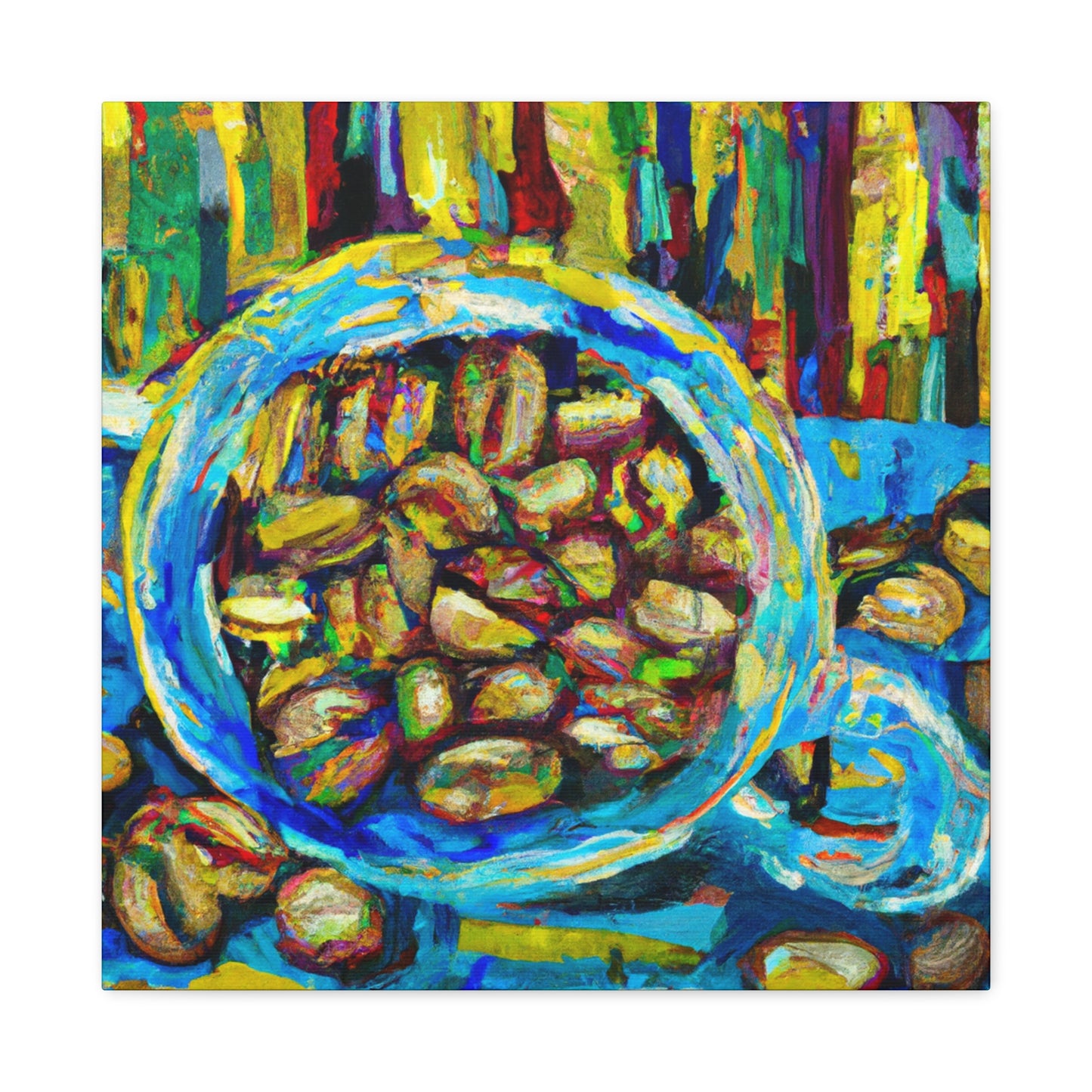 "Coffee Beans Impressionism" - Canvas