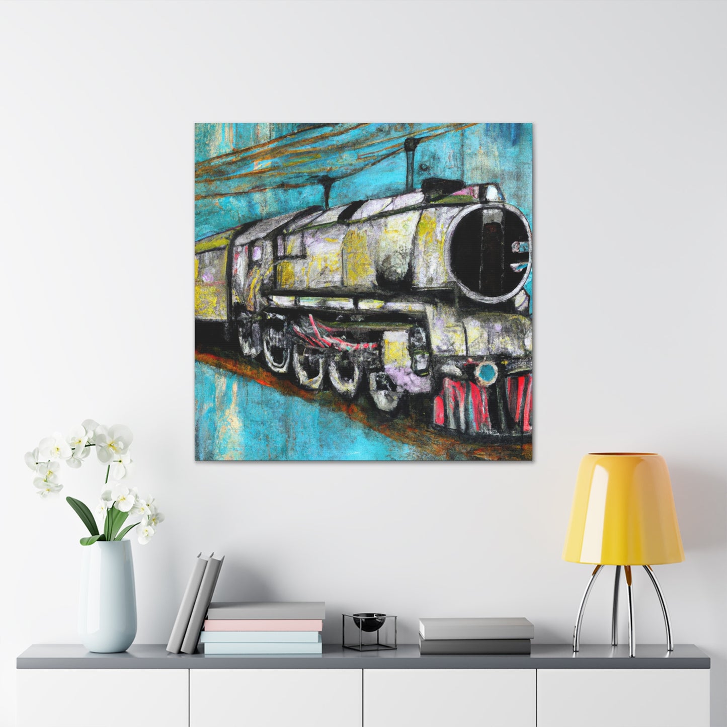 Riding the Rails Rococo - Canvas