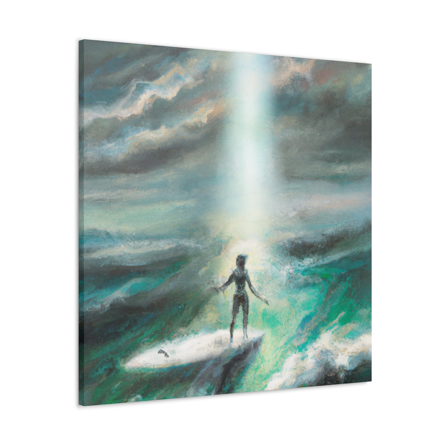 Surfer in Hyperrealism - Canvas