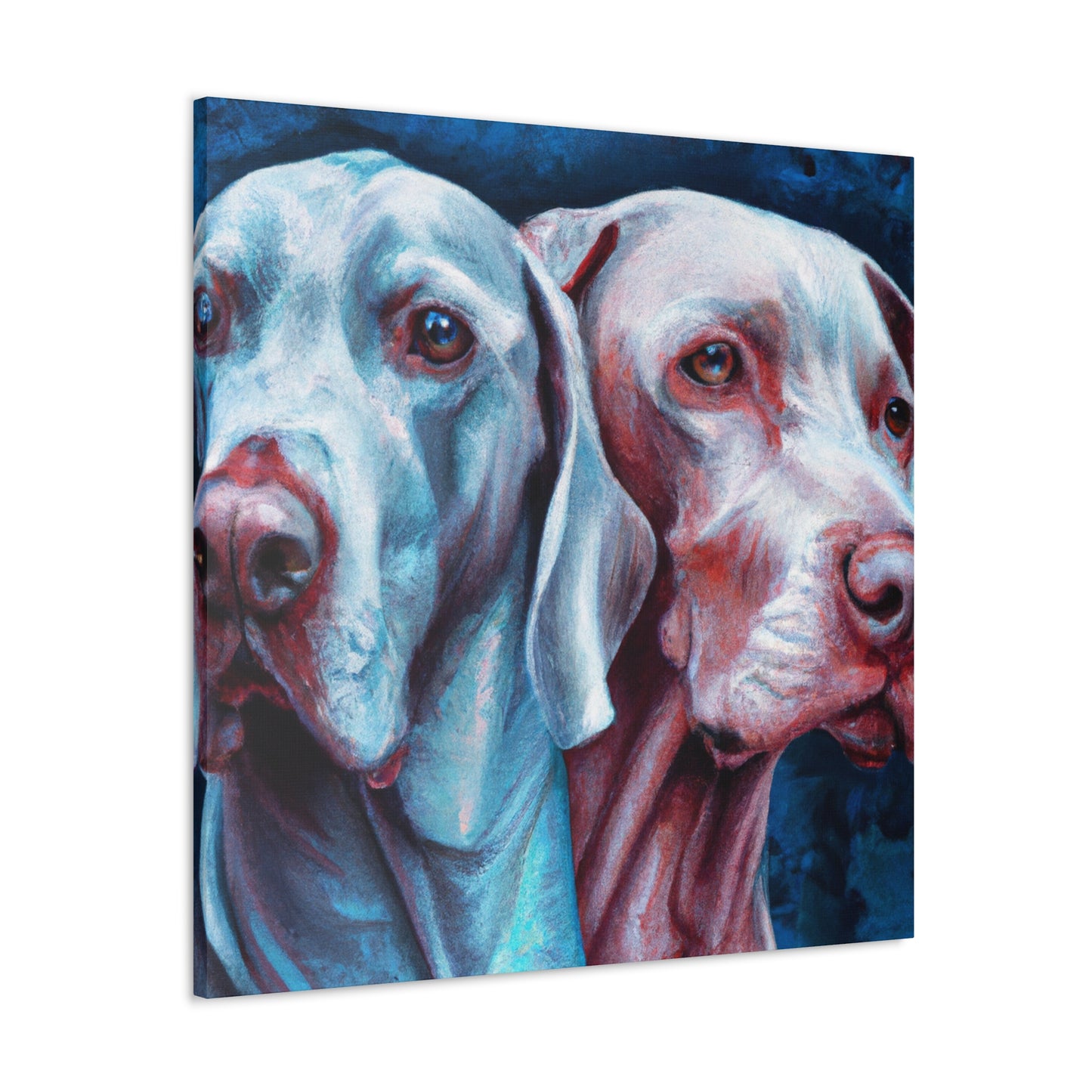 "Weimaraner in Hyperrealism" - Canvas