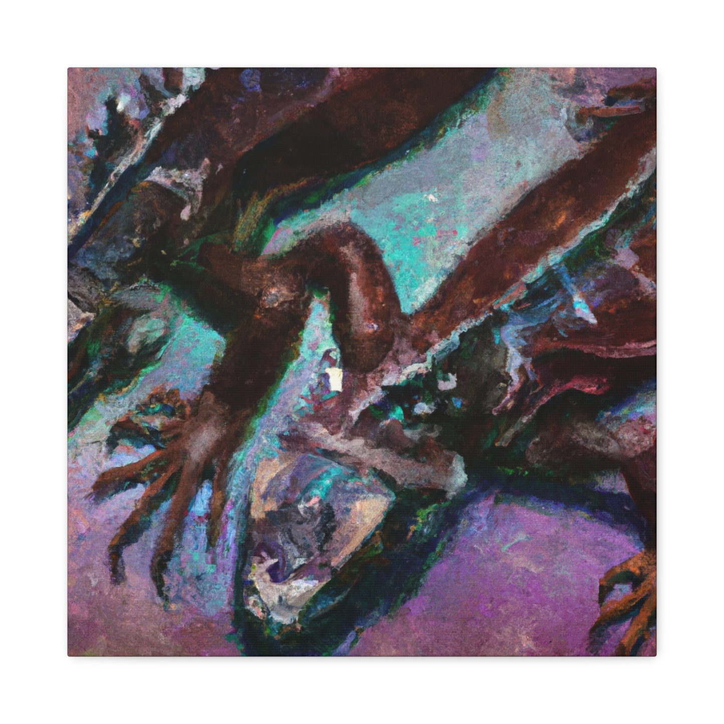 Iguanas in Abstraction - Canvas