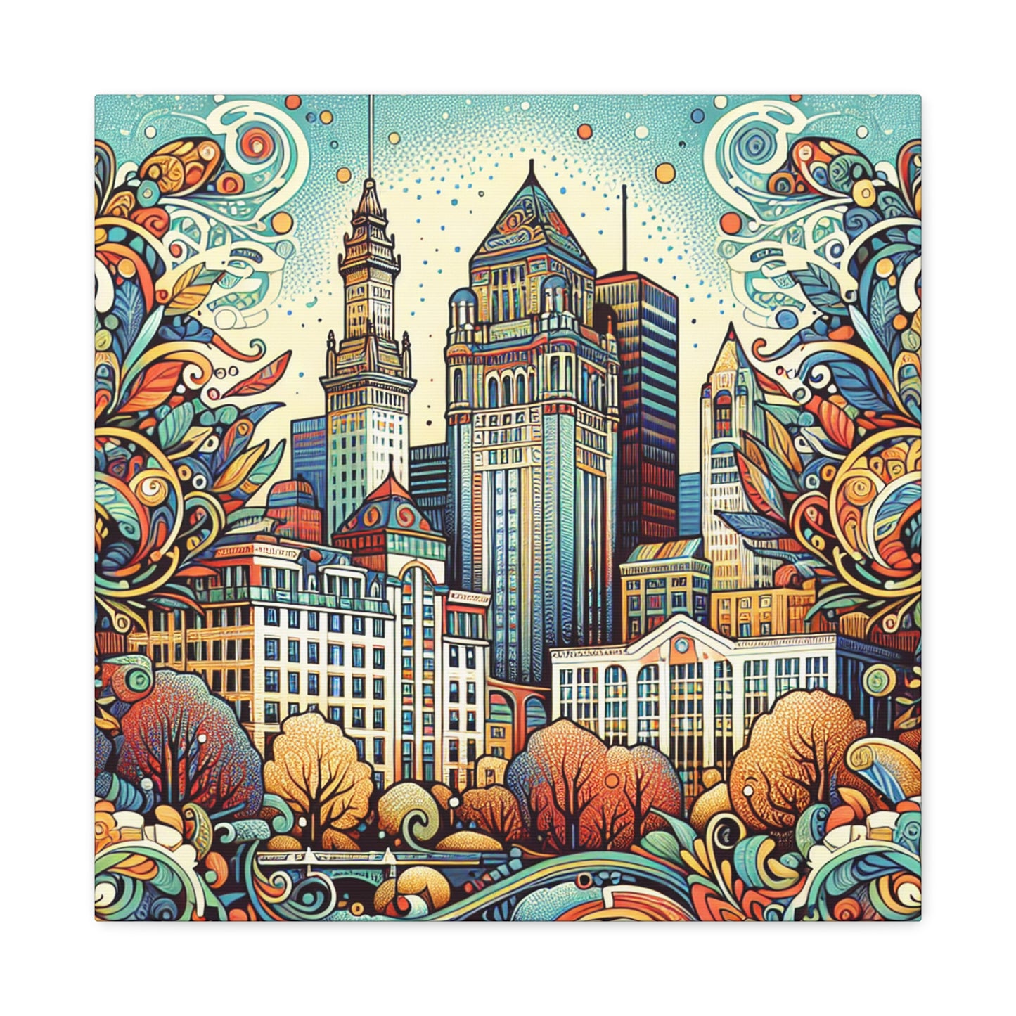 Emerald City Elegance - Canvas