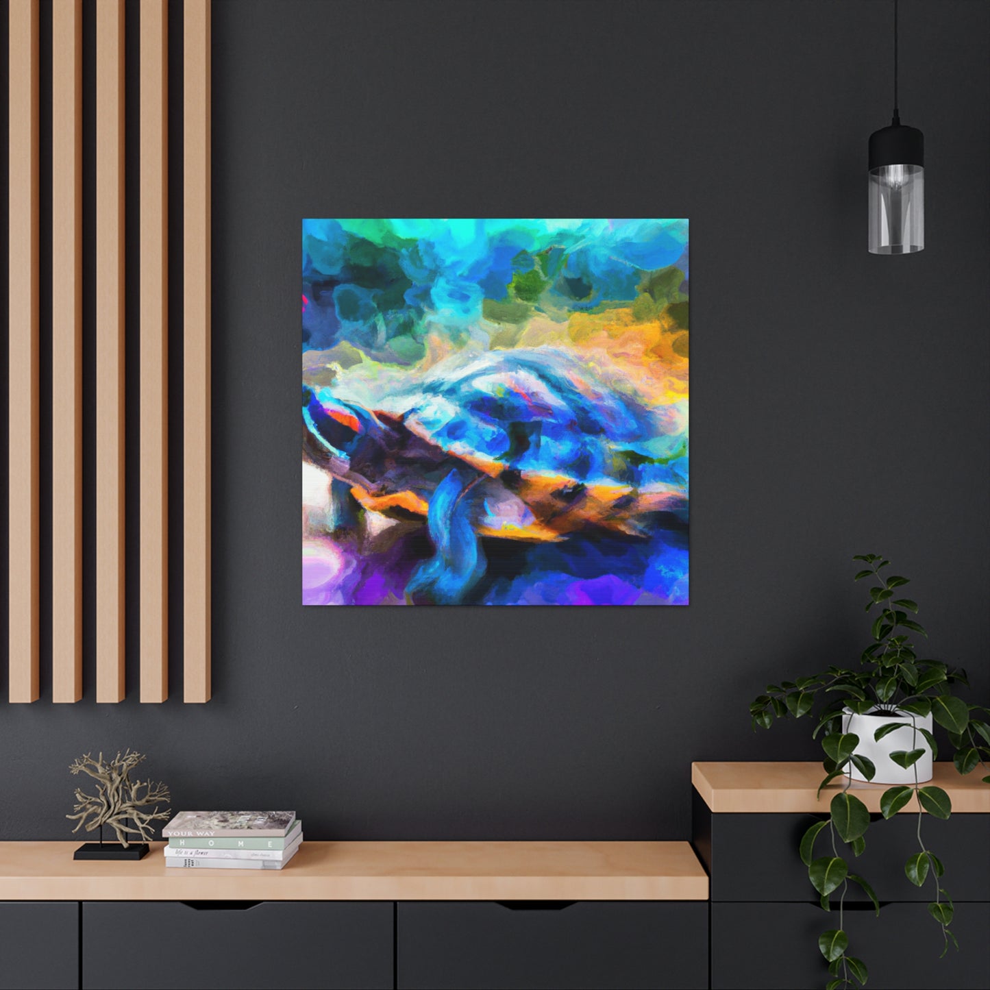 Box Turtle Paradoxical Art - Canvas