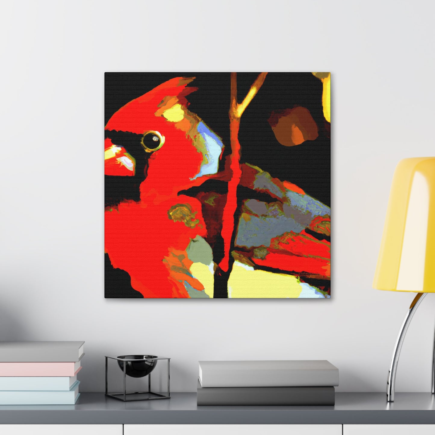 "Cardinal in Defiance" - Canvas