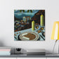 "Dining in Deco Bliss" - Canvas